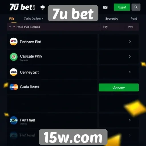 Opções de pagamento disponíveis no 7u bet